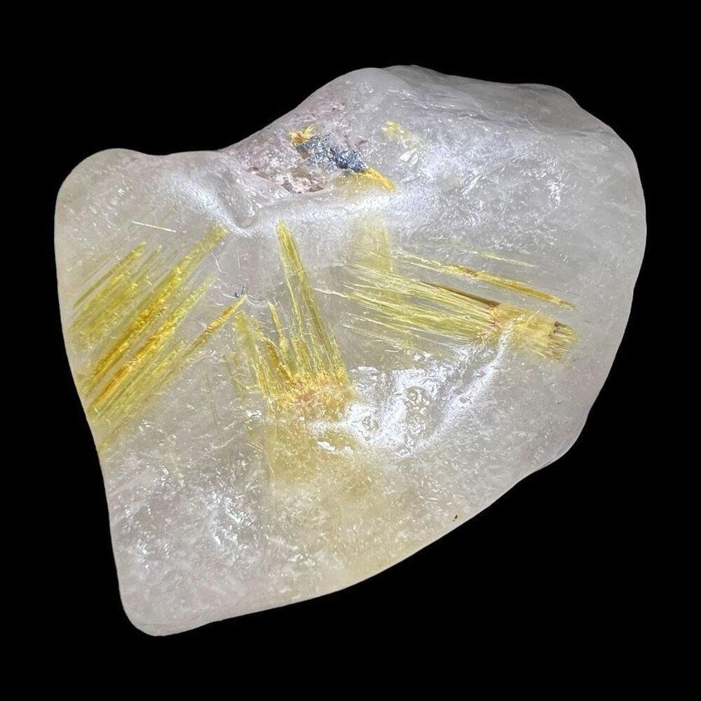 Golden Rutilated Quartz Crystal Freeform - Picture 13 of 13
